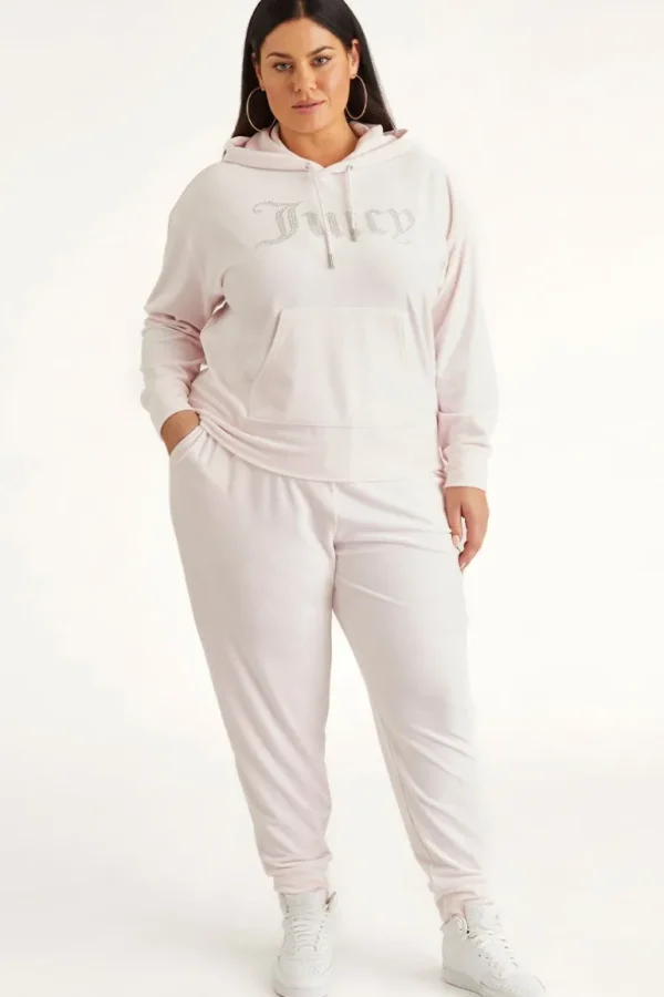 Juicy Couture Plus-Size Oversized Bling Big Velour Hettegenser>Kvinner Hettegensere Og Jakker