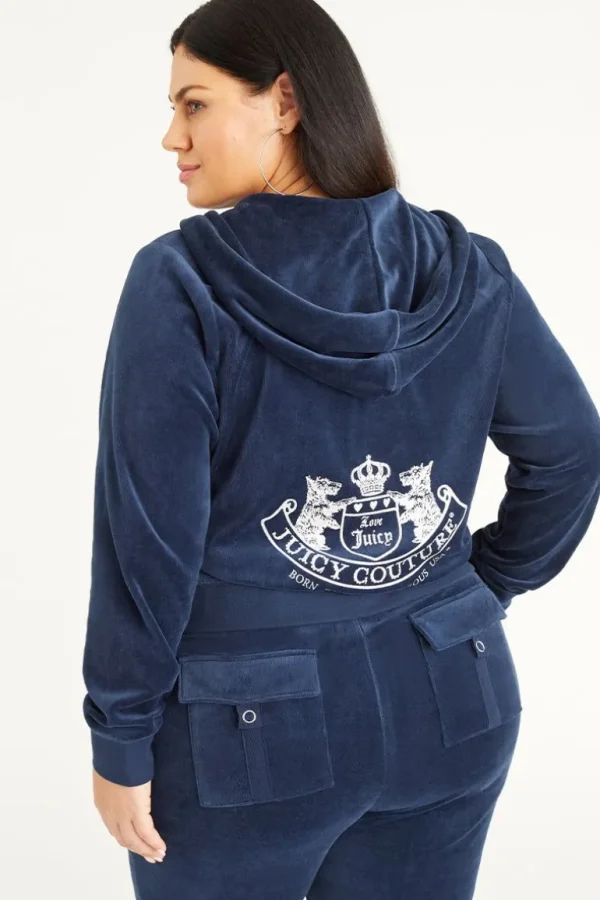 Juicy Couture Plus-Size Scottie Cotton Velour Hettegenser>Kvinner Plus-Size