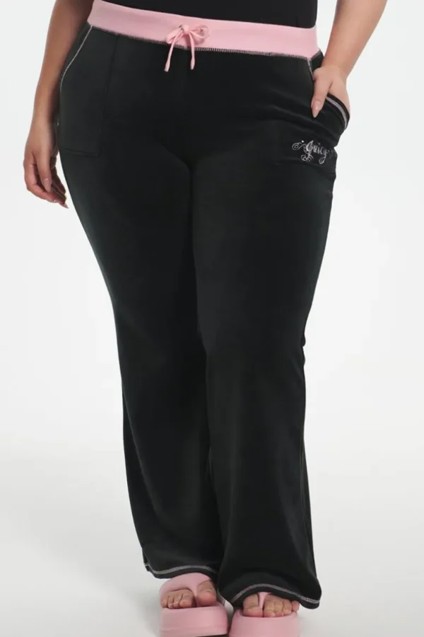 Juicy Couture Plus-Size Sweetheart Bomull Velour Treningsbukser>Kvinner Joggebukser