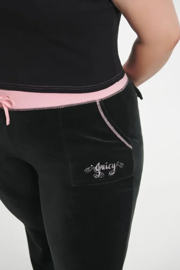 Juicy Couture Plus-Size Sweetheart Bomull Velour Treningsbukser>Kvinner Joggebukser