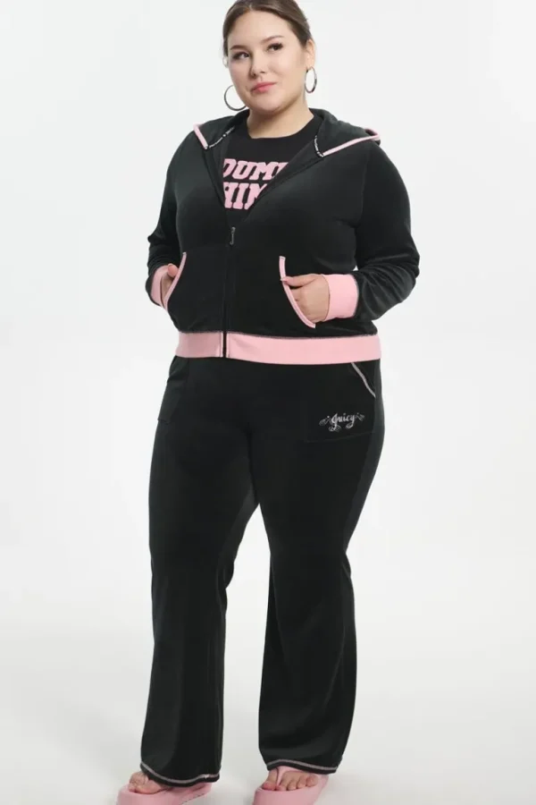 Juicy Couture Plus-Size Sweetheart Bomull Velour Treningsbukser>Kvinner Joggebukser