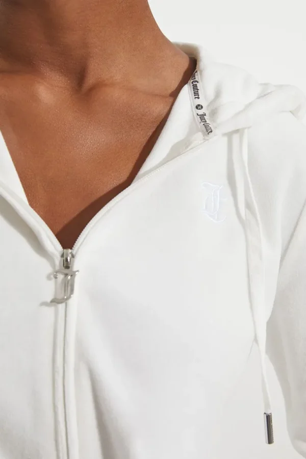 Juicy Couture Retro Hettegenser I Velour I Bomull>Kvinner Spor Topper