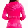 Juicy Couture Scorpio Big Bling Hettegenser I Velour>Kvinner Hettegensere Og Jakker