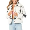 Juicy Couture Spotted Faux Sherpa-Jakke>Kvinner Hettegensere Og Jakker