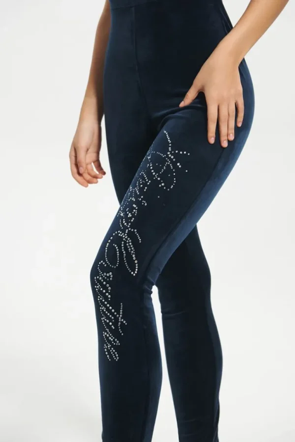 Juicy Couture Strappy Script Velour Jumpsuit>Kvinner Kjoler Og Jumpsuiter