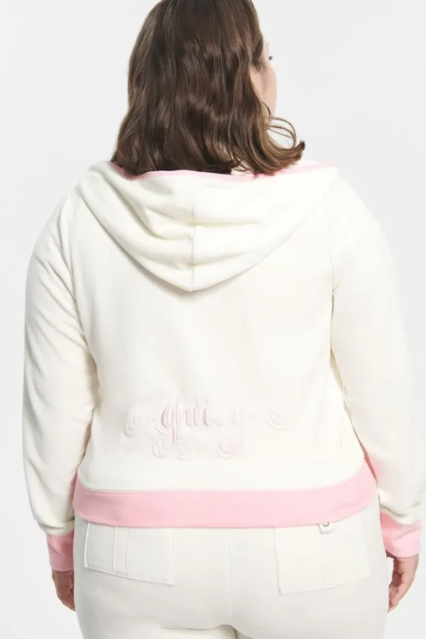 Juicy Couture Sweetheart Hettegenser I Plussstorrelse I Velour I Bomull>Kvinner Plus-Size