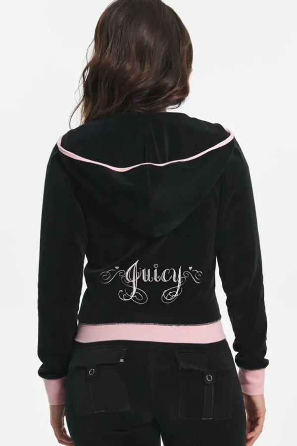 Juicy Couture Sweetheart Hettegenser I Velour I Bomull>Kvinner Spor Topper