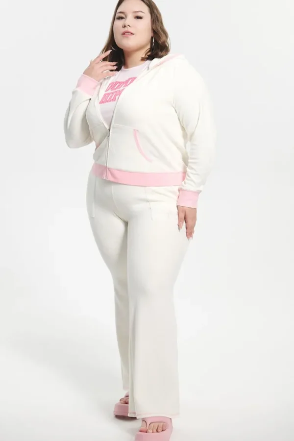 Juicy Couture Sweetheart Hettegenser I Plussstorrelse I Velour I Bomull>Kvinner Plus-Size