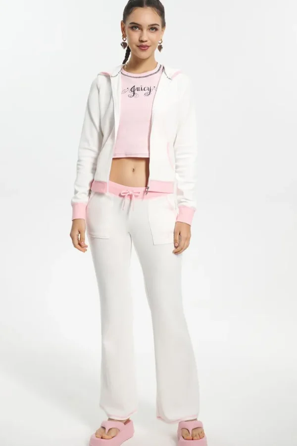 Juicy Couture Sweetheart Treningsbukser I Bomull Og Velour>Kvinner Joggebukser