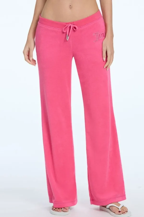 Juicy Couture Tonal Towel Terry Track Pants>Kvinner Joggebukser