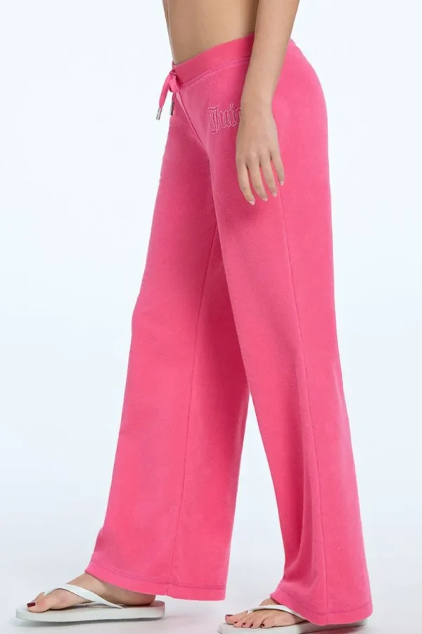 Juicy Couture Tonal Towel Terry Track Pants>Kvinner Joggebukser