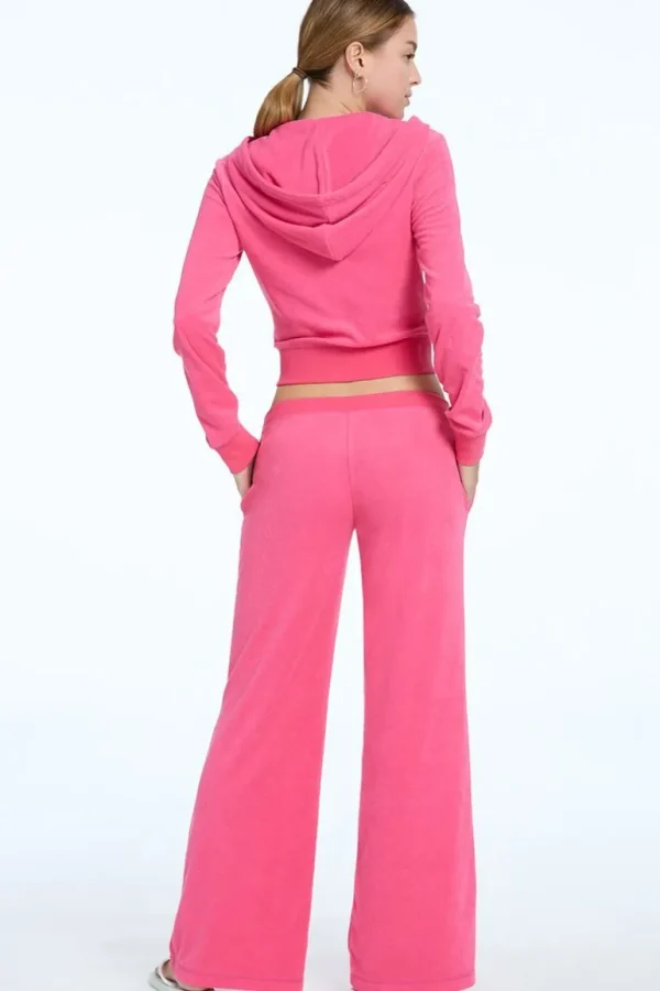 Juicy Couture Tonal Towel Terry Track Pants>Kvinner Joggebukser