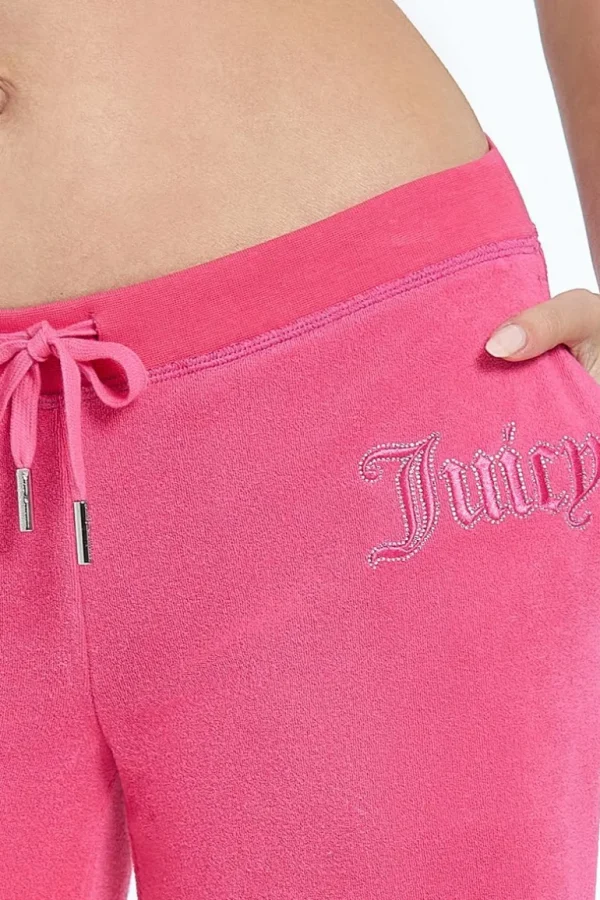 Juicy Couture Tonal Towel Terry Track Pants>Kvinner Joggebukser