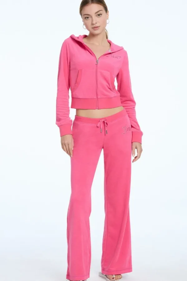 Juicy Couture Tonal Towel Terry Zip-Up Hettegenser>Kvinner Spor Topper