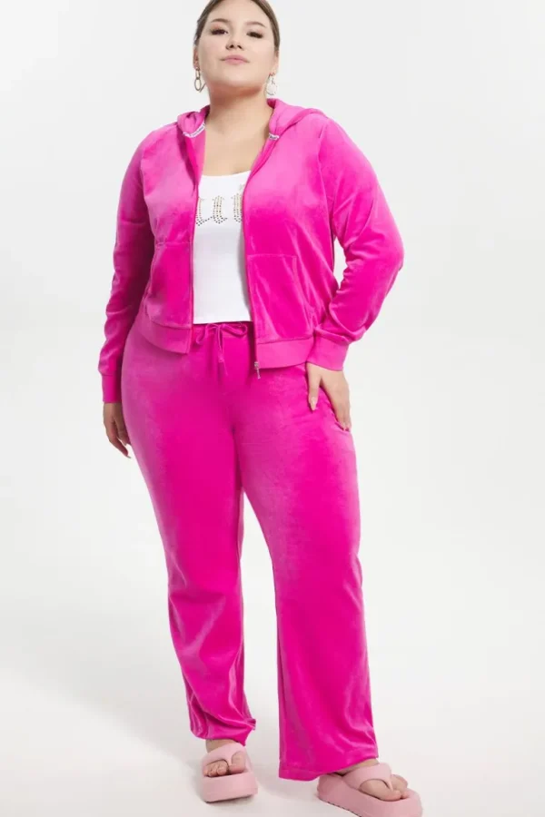 Juicy Couture Treningsbukser I Klassisk Bomullsvelur I Plussstorrelse>Kvinner Plus-Size