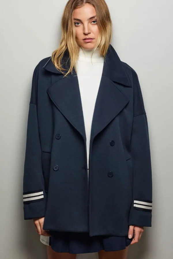 Juicy Couture Tretorn Scuba Peacoat>Kvinner Hettegensere Og Jakker