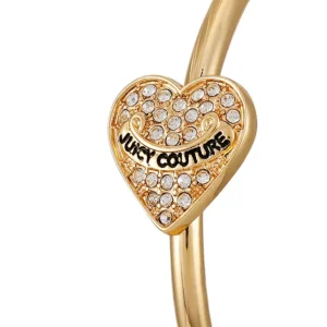 Juicy Couture Tynne Bling Heart Hoop Øredobber> Øredobber