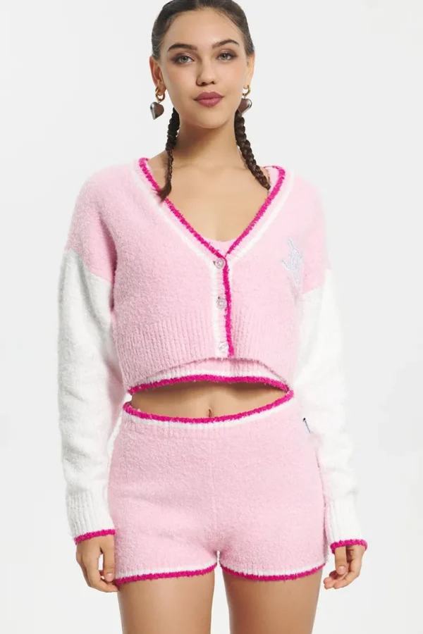 Juicy Couture Varsity Strikket Cardigan>Kvinner T-Skjørter Og Topper