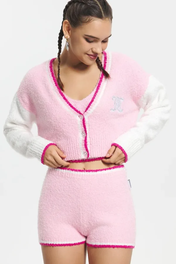 Juicy Couture Varsity Strikket Cardigan>Kvinner T-Skjørter Og Topper