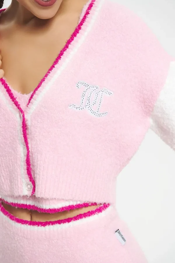 Juicy Couture Varsity Strikket Cardigan>Kvinner T-Skjørter Og Topper