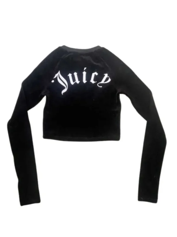 Juicy Couture Velour Juicy Cropped Langermet—Rejuiced>Kvinner T-Skjørter Og Topper