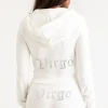 Juicy Couture Virgo Big Bling Hettegenser I Velour>Kvinner Hettegensere Og Jakker