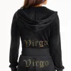 Juicy Couture Virgo Big Bling Hettegenser I Velour>Kvinner Hettegensere Og Jakker